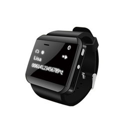 斯波兰U2S智能蓝牙手表 集遥控拍照、免提通话与时尚腕饰于一身的二代防水版智能手环